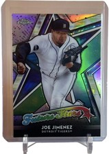 2018 Topps Chrome Future Stars Refractors Joe Jimenez Card #FS-14 Tigers W/Top