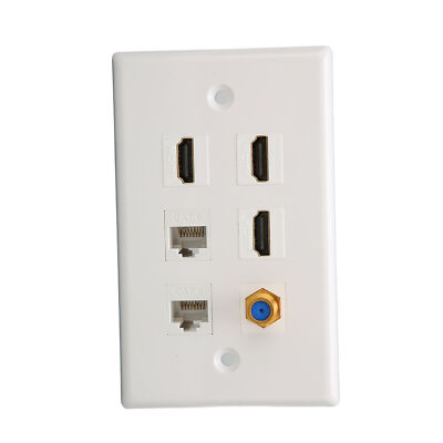 HD Multimedia Interface Wandpanel 6 Anschlüsse Plug And Play Für Heimverwendung