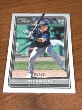 2022 Panini Three and Two Jose Miranda RC Rookie Card Serial #/99 Twins MINT