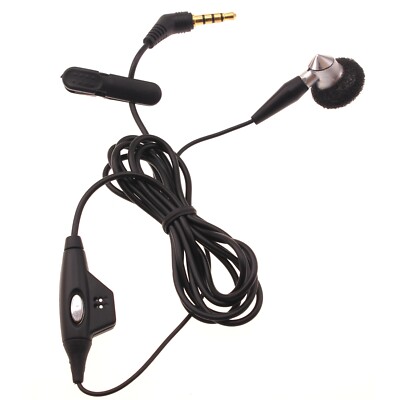 Wired Earphone Mono Headset Single Earbud 3.5mm Headphone for Cell Phones
