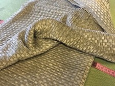 140 cm  X 140cm Fabric remnant MID GREY chenille Osbourne & little