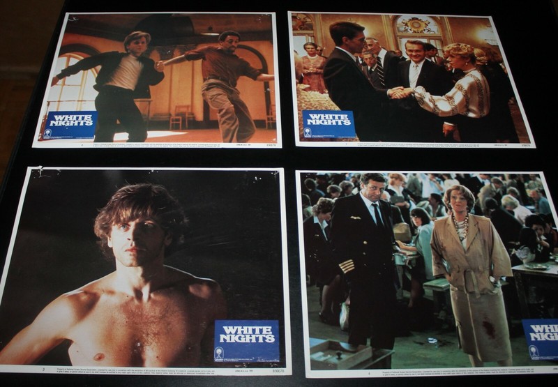 WHITE NIGHTS Lobby Card Set Mikhail Baryshnikov, Gregory Hines