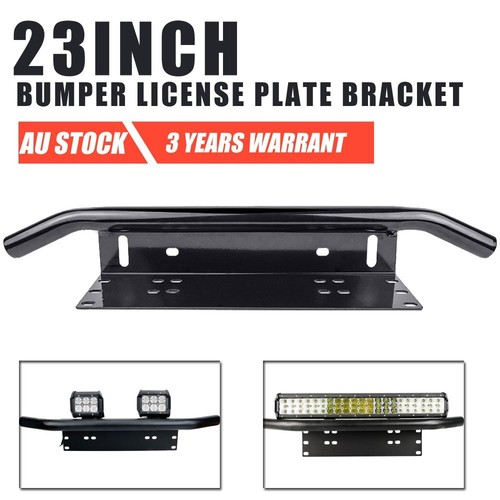 Bull Bar Bumper US License Plate Light Bracket For TOYOTA Dodge SUV Truck Car - Foto 2