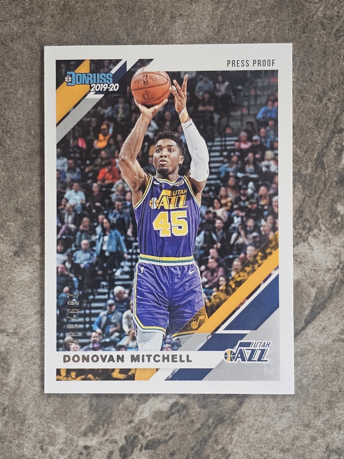 DONOVAN MITCHELL 2019-20 Donruss Press Proof Silver Parallel #'d /349 Card #193