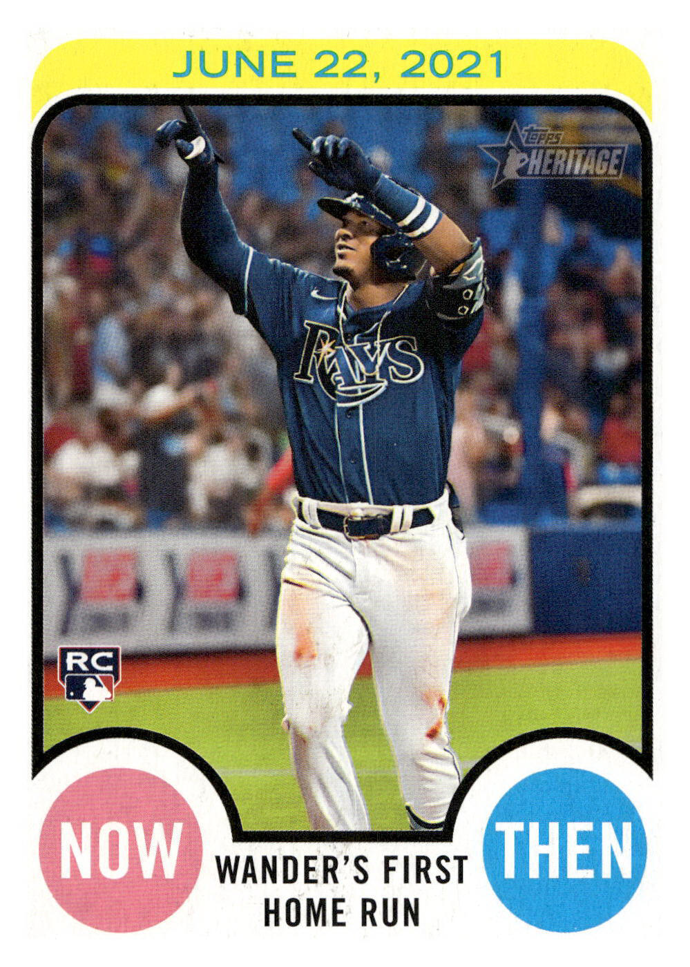 2022 Topps Heritage NAT-13 Wander Franco   Tampa Bay Rays