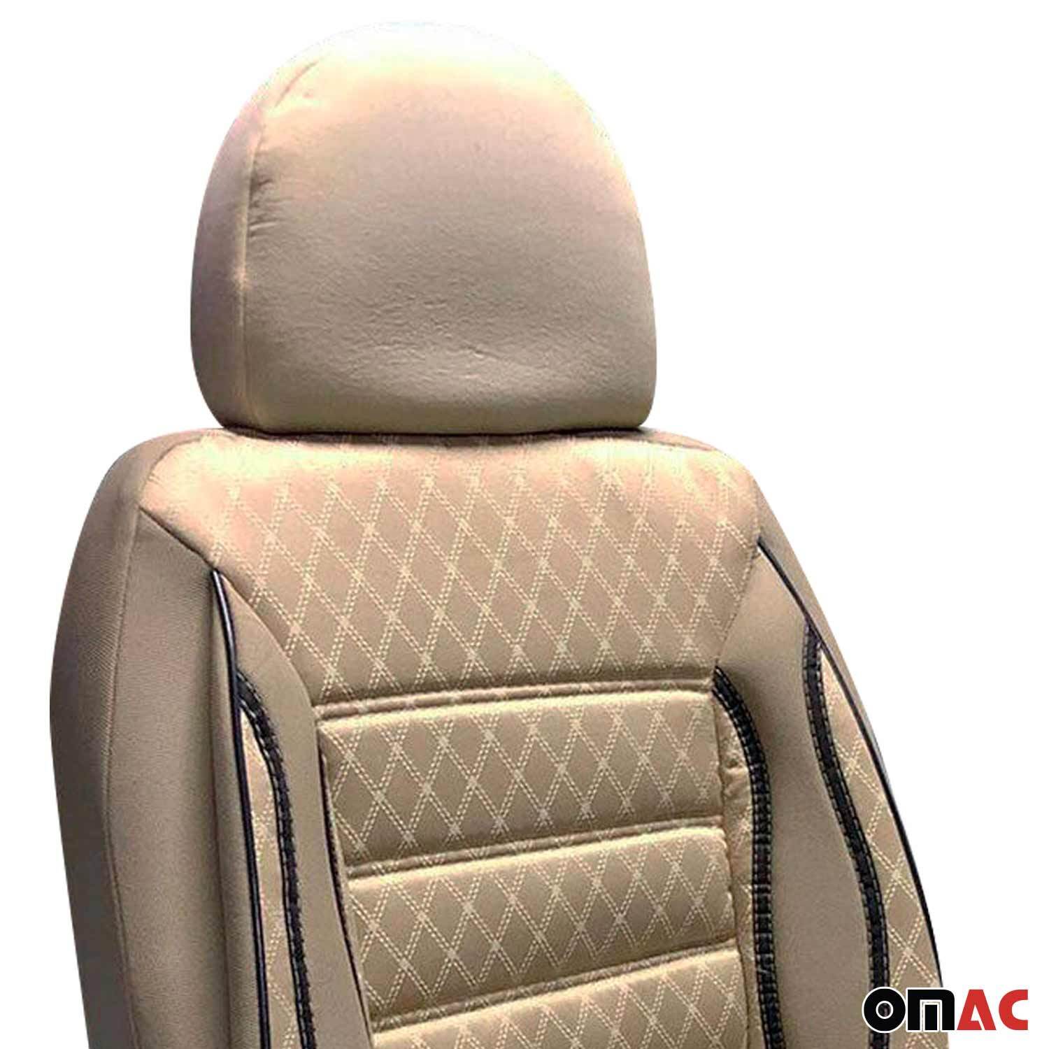 Sitzbezüge Schonbezüge für Mercedes CLA CLK CLS Beige 2 Sitz Vorne 