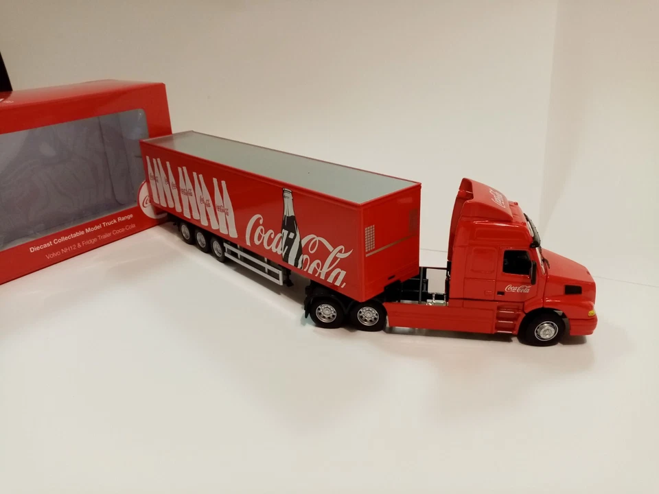 Volvo NH12 COCA-COLA Coke Cab E Rimorchio 1/50 Modello Diecast Camion - Immagine 4 di 4