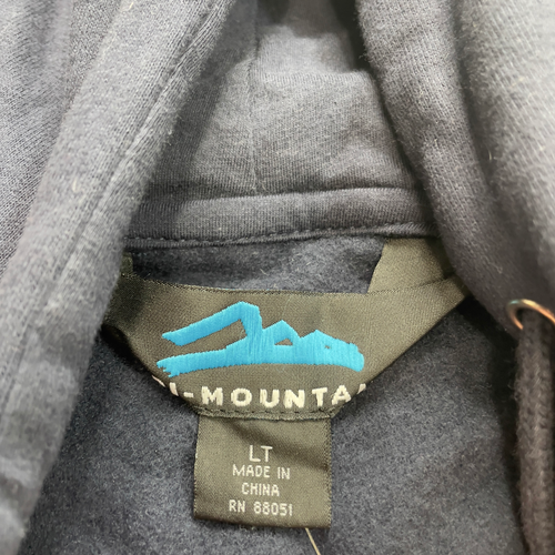 Tri Mountain Sweater Large Tall Blue Hoodie Hooded Outdoors Hike Hiking Mens - Picture 16 of 18