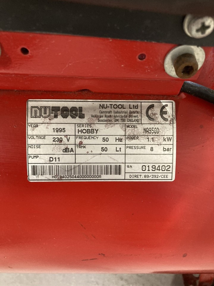 NUAIR 50 LITRE AIR COMPRESSOR eBay