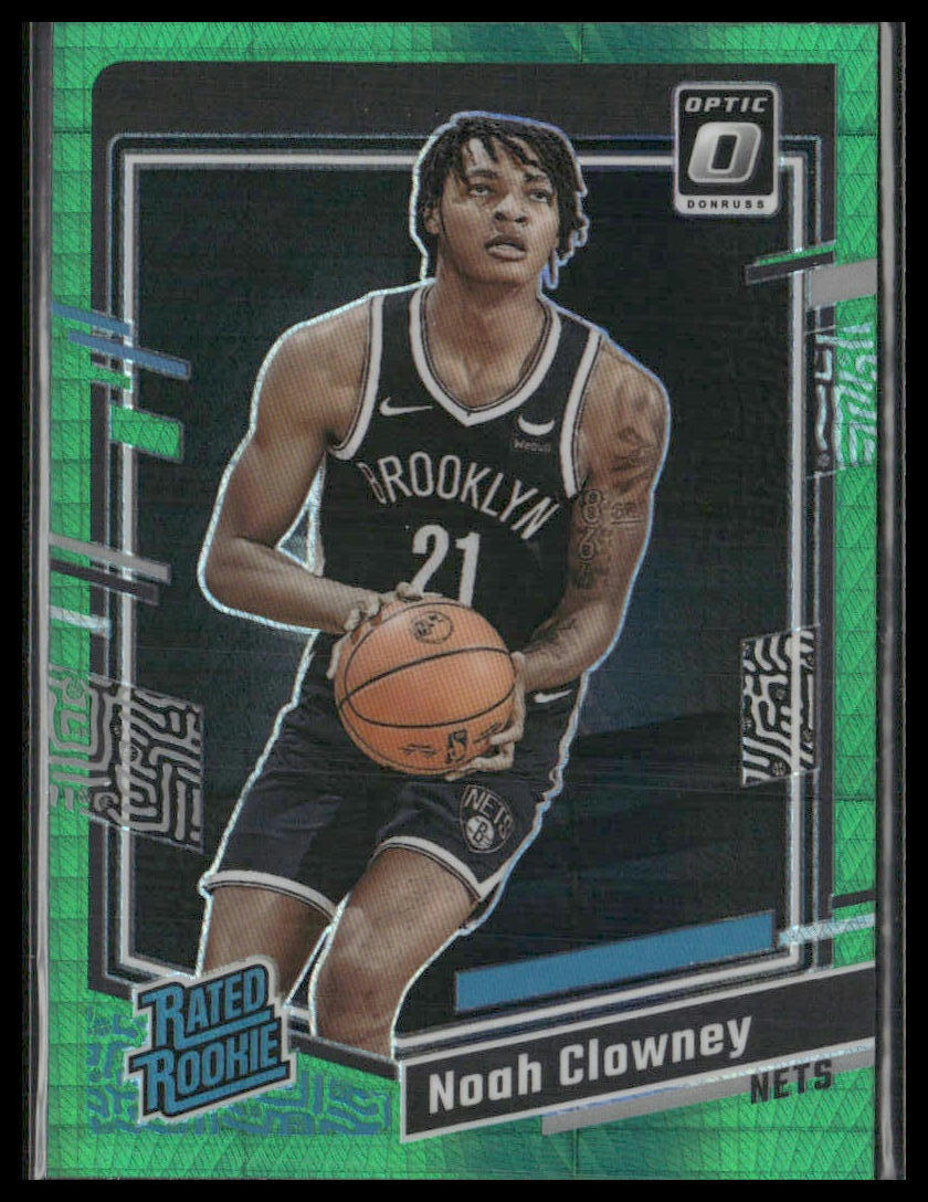 2023-24 Donruss Optic #205 Noah Clowney Hyper Green