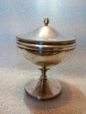 Calice In Metallo Silver Con Coperchio