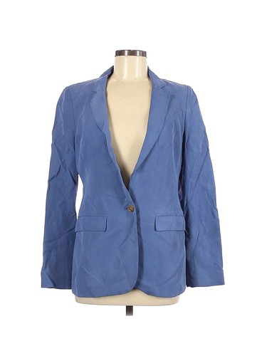 Banana Republic Women Blue Silk Blazer 6