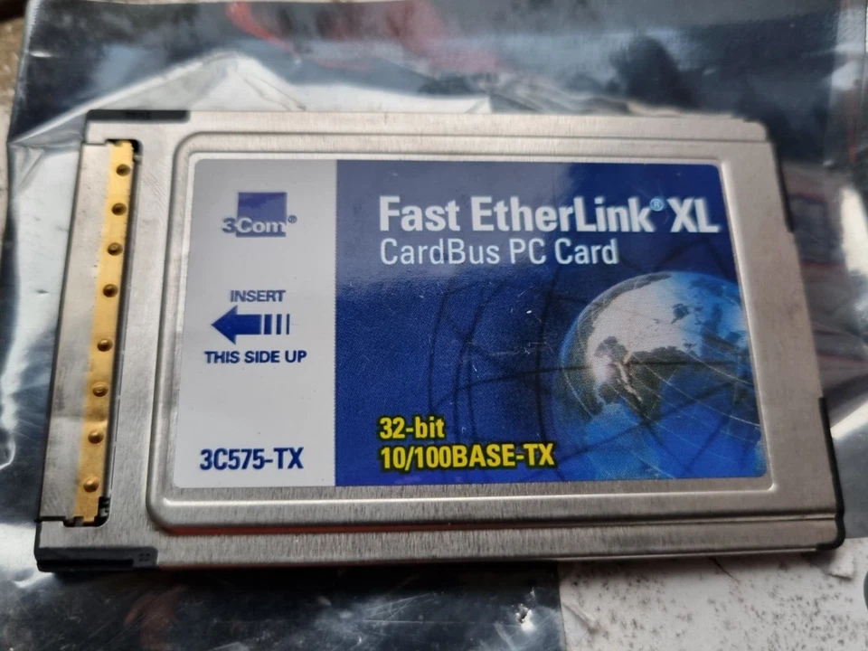 3COM 3C575-TX 32-BIT 10/100BASE-TX FAST ETHERLINK XL CARDBUS PC CARD (IN25S3)  - Image 2 of 4