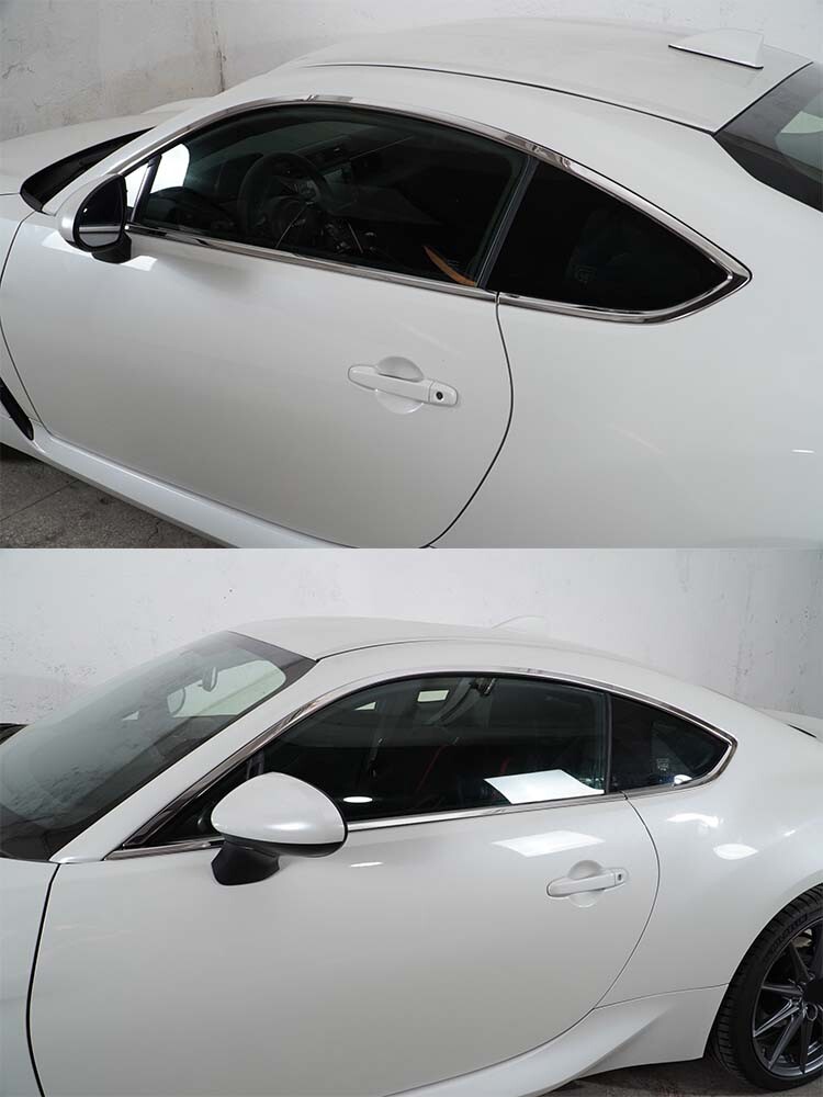 Steel Chrome Exterior Window Molding Trim Strip Decorate Kit For Subaru BRZ 2022