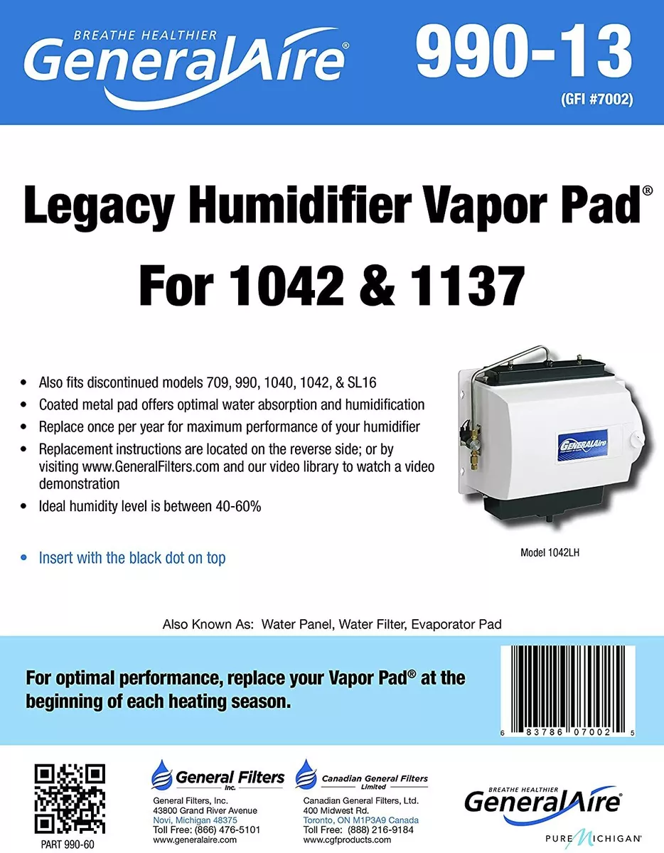 Generalaire humidifier 2024 1042 filter