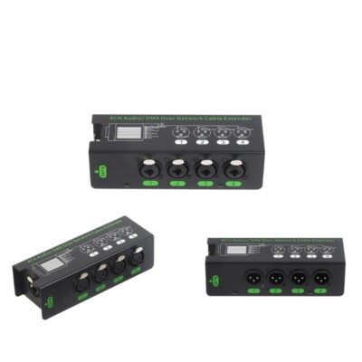 4Channel DMX512 to RJ45 Ethercon Signal Extender Over for Sound Device