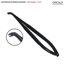 Microsurgical Castroviejo Needle Holder TC Micro Surgery Suture Forceps OROAX