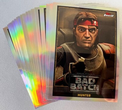 2022 Topps Star Wars Finest, The Bad Batch Complete Insert Chase Card Set BB1-20