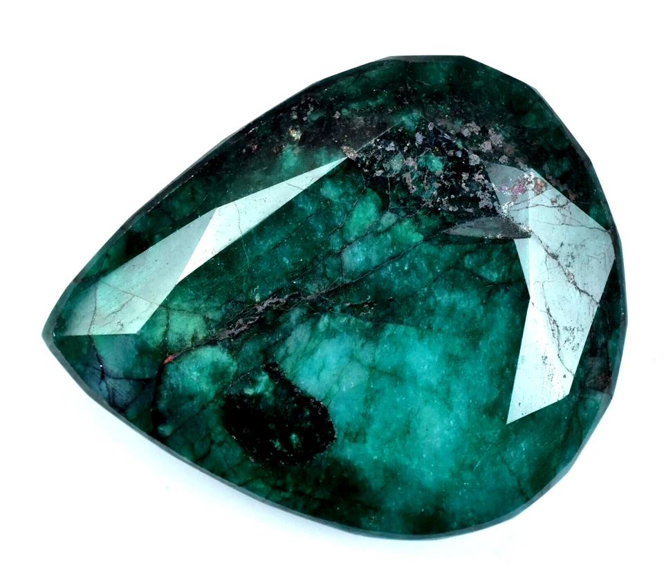 Natural Huge Green Emerald Zambian 639.00 CT Certified Pear Cut Loose Gemstone - Image 4 of 4