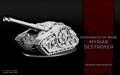 Myriax Destroyer 28mm/32mm Artillery kit proxy for Grimdark tabletop