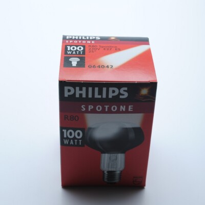 6Stk. PHILIPS SPOTONE R80 Spotline 100W 230V E27 ES 25°