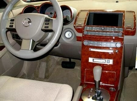 FOR NISSAN QUEST 2004 2005 2006 SET CHERRY BURLWOOD ALUM DASH TRIM KIT - Image 3 of 4