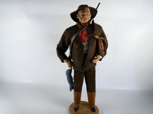 Santon Provence figurine argile grand père chasseur 30 cm ancien - Imagen 10 de 11