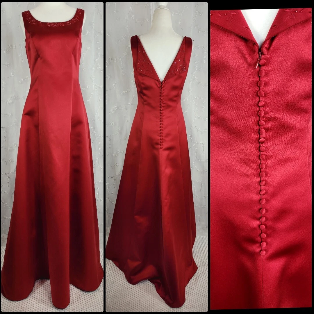 David's bridal red formal dresses cheap