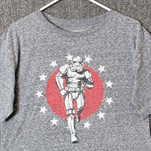 Star Wars T-Shirt Mens Small Gray Stormtrooper Walking Dancing Graphic Tee - Picture 2 of 8