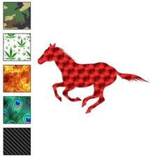 Horse Running, Vinyl Decal Sticker, 40 Patterns  3 Sizes, 899