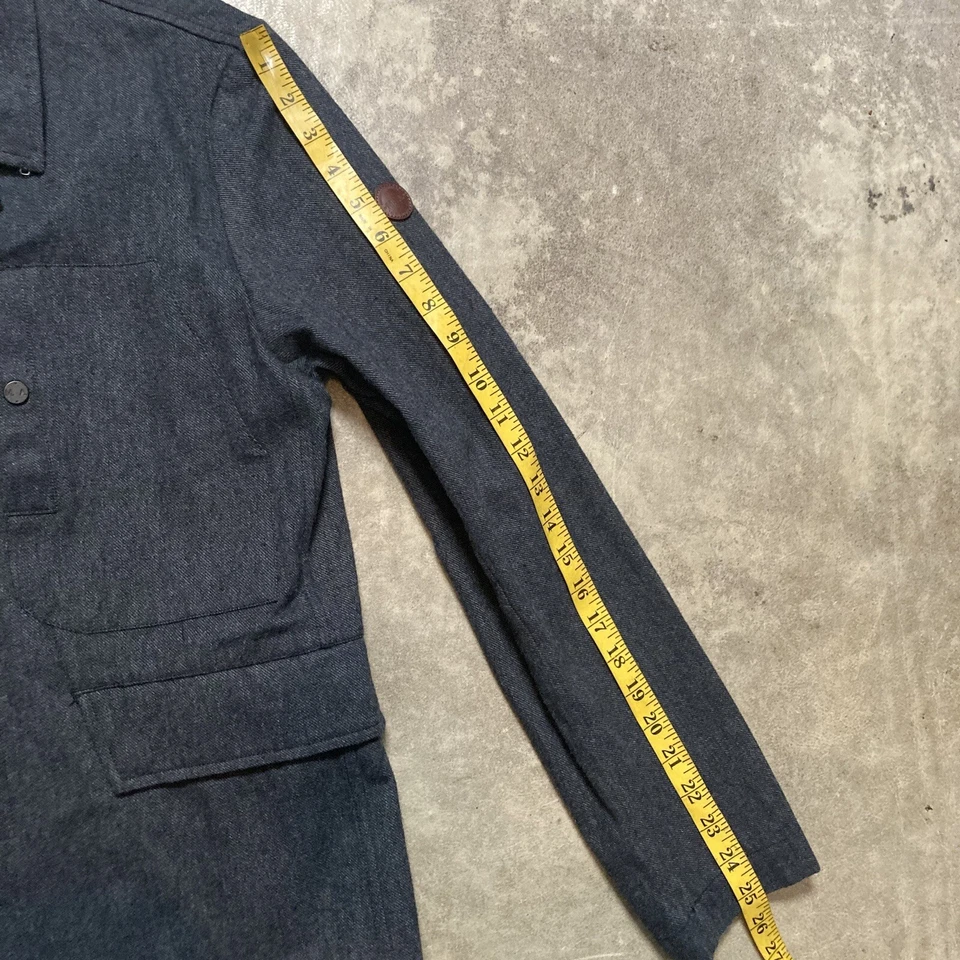 Chaqueta Marshall Artist Para Hombre Denim Mediana Moderna Sastrería Recubierta Algodón Foto 3 de 4