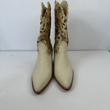 Momo New York Embroidered Leather Western Boots Sz 36