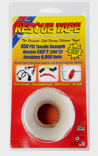 RESCUE TAPE Self-Fusing CLEAR Silicone Repair Permanent Waterproof 1" x 12 ft