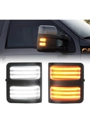 SUPAREE LED Sequential Switchback Side Mirror Marker Running & Turn Signal F150