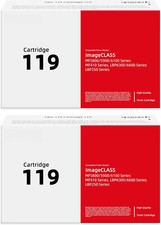 2PK Black CRG119 Toner Cartridge fit for Canon 119 ImageClass LBP6650dn MF5960dn