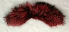collo colletto pelliccia pellicceria pelo murmasky tinto rosso 52 cm x 10 cm