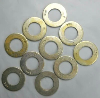 J.B.S. Flat Washer 7/8" SAE Hard "10 Washers" Yellow Zinc Coated