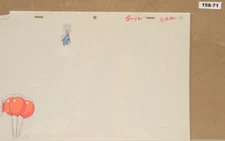 Little Nemo Original Production Drawing And Cel 158-71 - Used Condition