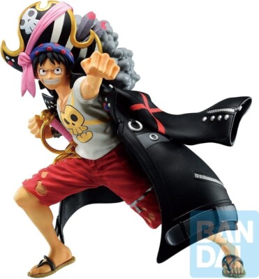 -=] BANDAI - One Piece Movie Red - Monkey.D.Luffy Ichibansho 13 cm [=-