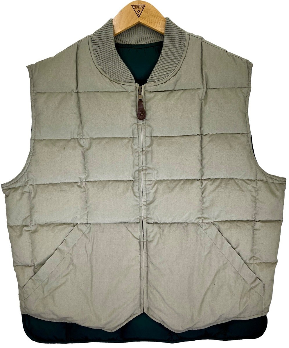 ジャケット・アウター Eddie Bauer 90s downvest Vintage 90s Eddie Bauer Puffer Vest Jacket Green Goose Down
