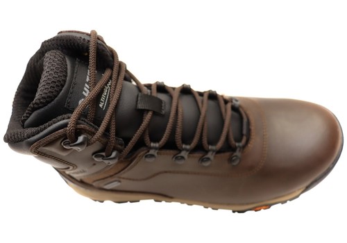 Brand New Hi-Tec Mens Altitude Infinity Leather Mid Waterproof Hiking Boots - Picture 2 of 7