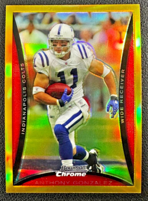 ANTHONY GONZALEZ 2008 Bowman Chrome Gold Refractor 28/50