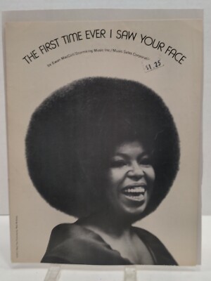The First Time Ever I Saw Your Face Roberta Flack Sheet Music Piano Voice   F4AD