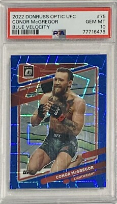 2022 Panini Donruss Optic UFC Blue Velocity Prizm #75 Conor