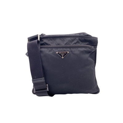 #ad Borsa a tracolla Prada in tessuto di nylon nero EUR 302.00