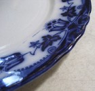 Antique “T. RATHBONE & CO.” Porcelain Dinner Plate – Flow Bue – Bell Pattern — photo 5