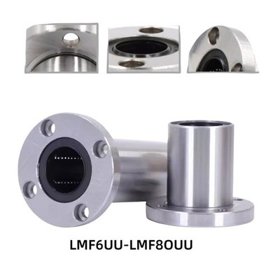 Flansch Linearkugellager LMF für Wellen Ø 6,8,10,12,14,16,20,25,30,40,50,60mm