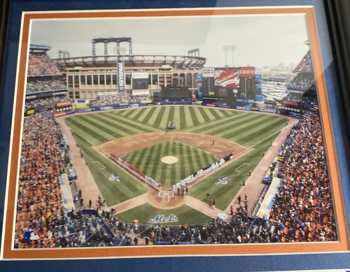 Gerahmte Plakette Shea Stadium New York Mets Foto Münzen Tickets 1964-2008 - Bild 7 von 9