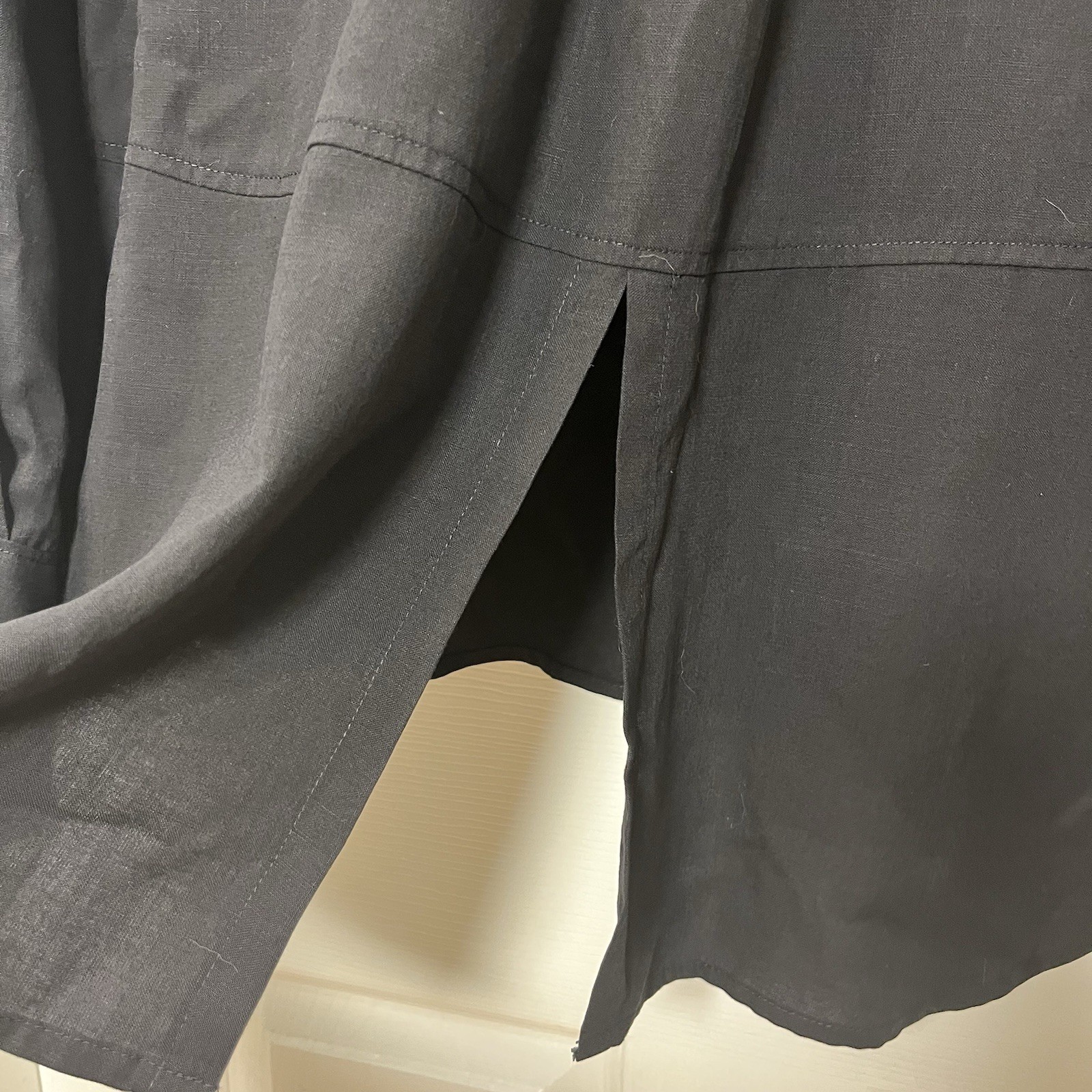 Cloth & Stone Split-Back Black Button Down Long T… - image 8