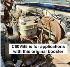1980-90 Chevy C60 11" Modern Dual Firewall Booster Master Cylinder C60VB5